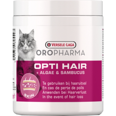 Suplimente pentru pisici - Opti Hair Pisici 130 gr, Supliment alimentar impotriva caderii parului