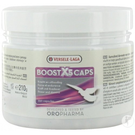 Suplimente pentru porumbei - Oropharma Boost x5, Versele Laga, 350 pilule, supliment porumbei pentru muschi