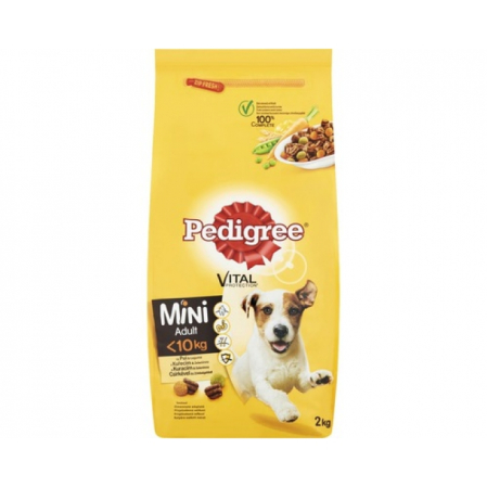 Hrana uscata pentru caini - Pedigree hrana uscata talie mica pasare si legume, 2 kg