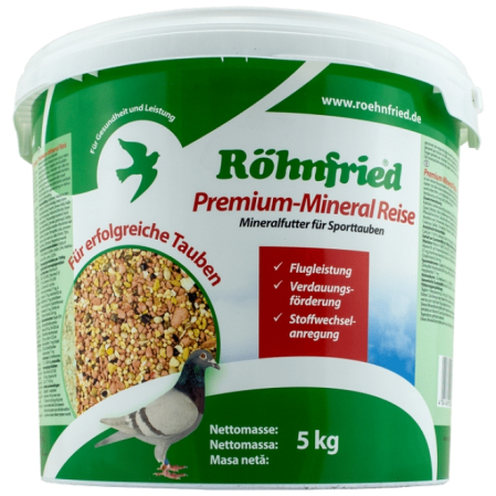 Minerale pentru porumbei - Premium Mineral Concurs Rohnfried 5 kg, hrana porumbei pentru concurs