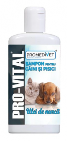 Ingrijire pentru pisici - Sampon Caini Si Pisici, Provital, Cu ulei de Nurca, Promedivet, 200 Ml