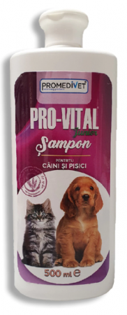Ingrijire pentru caini - Sampon Caini si Pisici Junior,  Provital Junior, Cu germeni de grau, Promedivet, 200/500 Ml