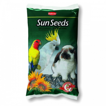 Hrana pentru pasari exotice - Seminte pestrite de florea soarelui pentru pasari exotice SunSeeds, 500 gr