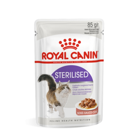 Hrana umeda pentru pisici - Hrana Pisica, Sterilised Gravy, Plicuri 85grX12buc/set
