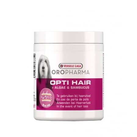Suplimente pentru caini - Supliment caini impotriva caderii parului si scarpinare Oropharma Opti Hair, Versele Laga, 130 gr