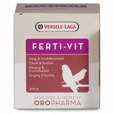 Suplimente pentru pasari exotice - Supliment pasari exotice Oropharma Ferti-Vit, fertilitate, Versele Laga, 200 gr
