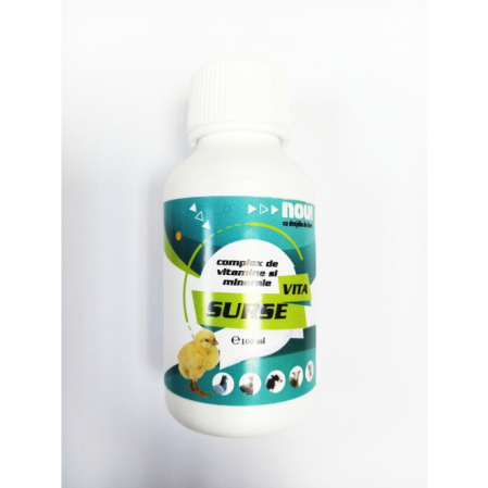 Suplimente pentru pasari si animale - Supliment pasari si animale de ferma, Vita Surse Multivitamine, 100 ml