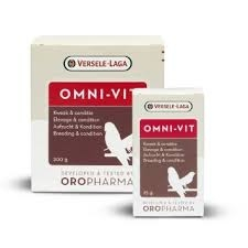 Suplimente pentru pasari exotice - Supliment vitamine pasari exotice Oropharma Omni-Vit, Versele Laga, 200 gr