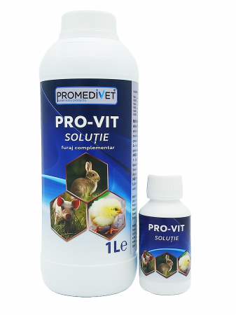 Suplimente pentru pasari si animale - Suplimet Vitaminic Pentru Pasari si Animale de ferma, Pro-Vit, 100 ml