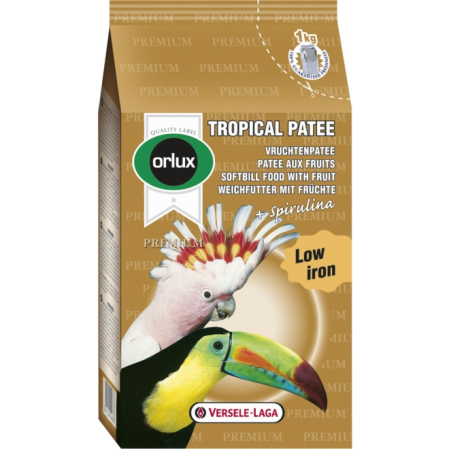 Hrana pentru pasari exotice - Tropical Fruit Patee 1 kg, supliment cu fructe pentru papagali mari