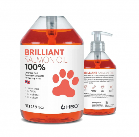 Suplimente pentru caini - Ulei de Somon pentru Caini, Briliant, 300 ml