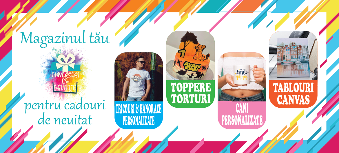 Cadouri si toppere personalizate