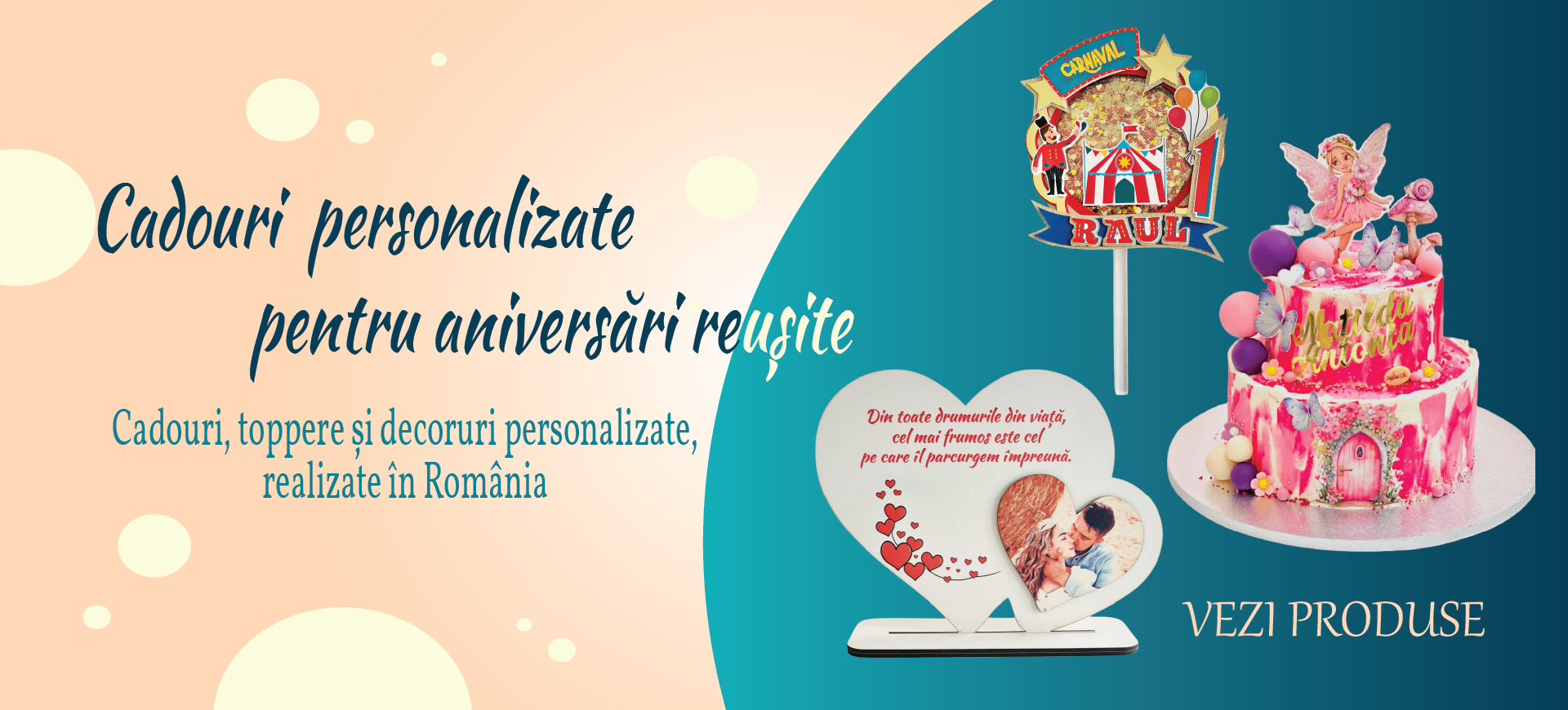 Toppere și cadouri personalizate pentru momente speciale