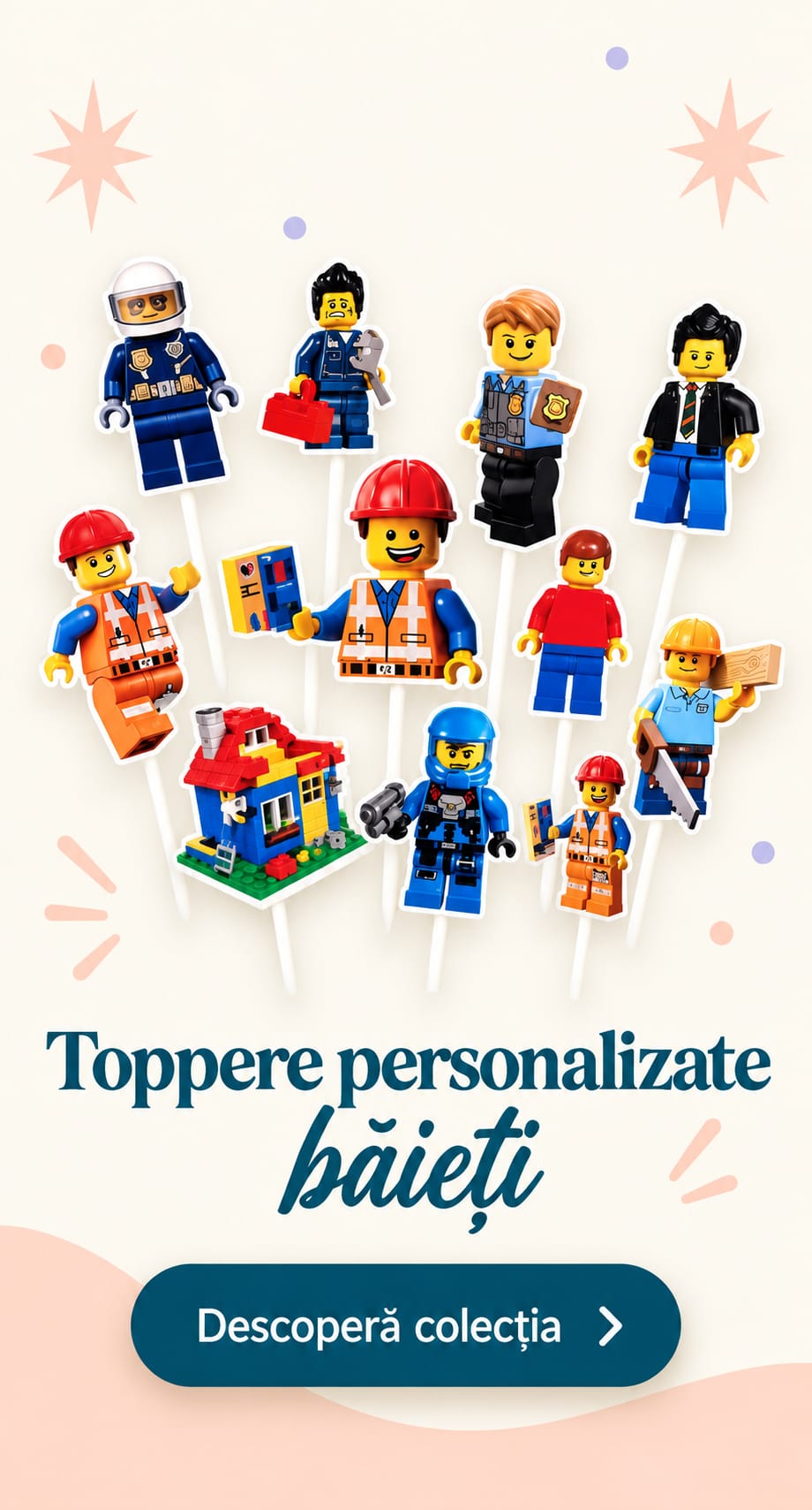 Toppere personalizate baieti