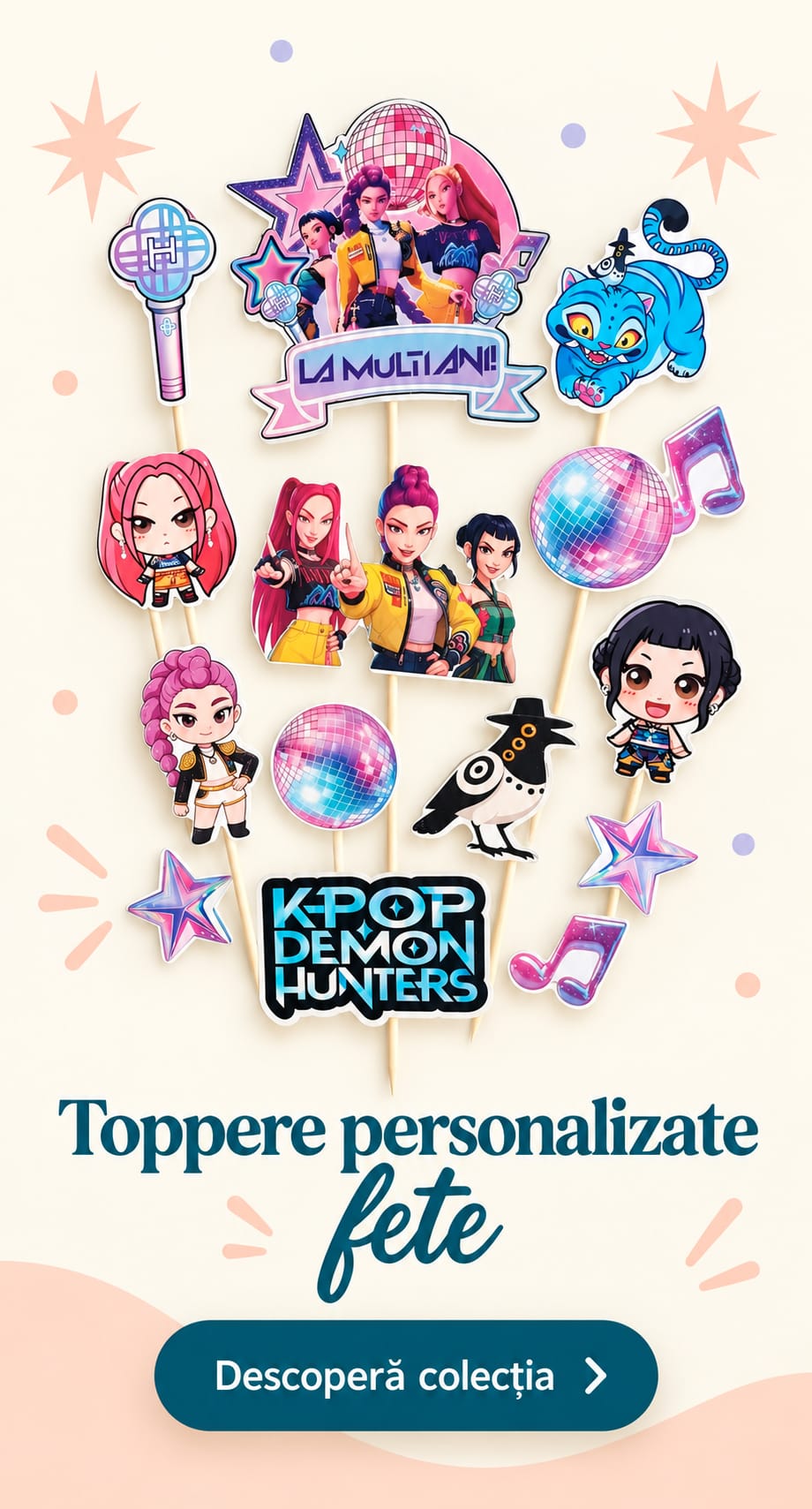 Toppere personalizate fete