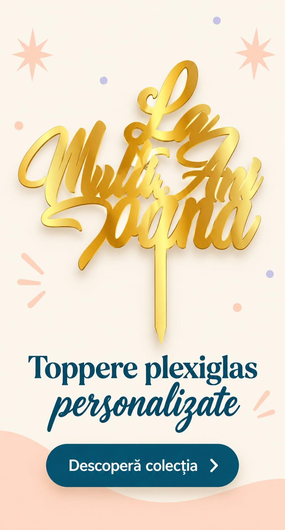 Toppere plexiglas personalizate