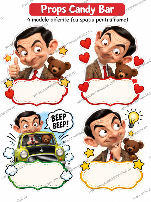 Pachet petrecere personalizat Mr Bean [2]