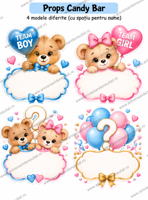 Pachet petrecere personalizat Boy or Girl  gender reveal [2]