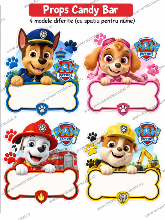 Pachet petrecere personalizat Patrula Catelusilor [2]