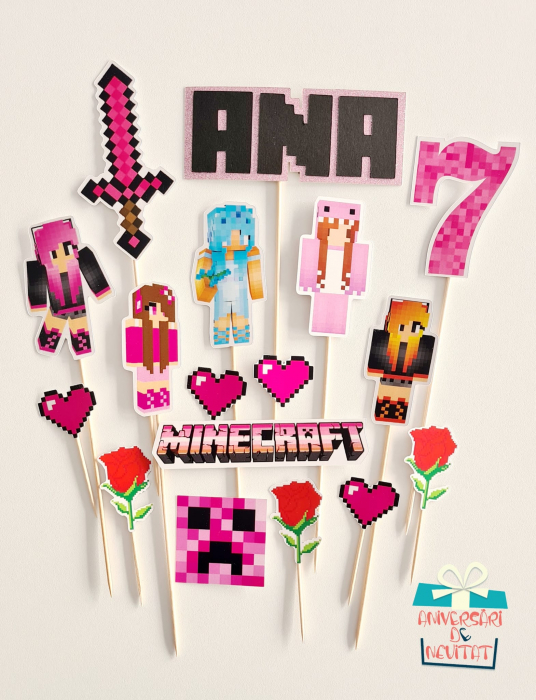Set toppere Minecraft roz [1]