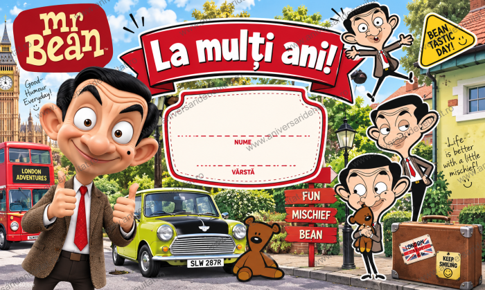Pachet petrecere personalizat Mr Bean [4]