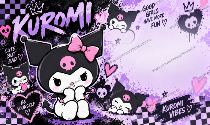 Pachet petrecere personalizat Kuromi [4]