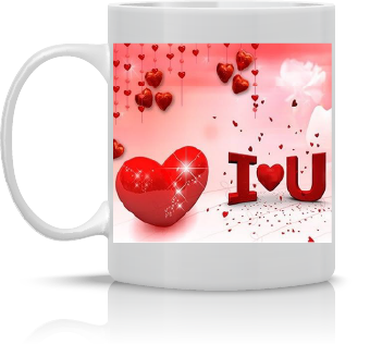 Cana personalizata cu poza I love U [2]