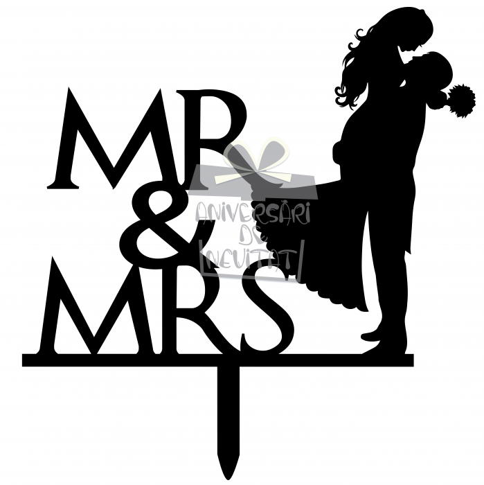 Topper tort nunta Mr&Mrs [1]