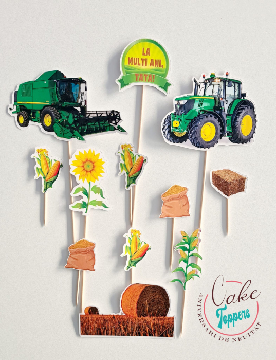 Set toppere ferma agricola tractor combina [1]