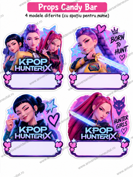 Pachet petrecere personalizat Kpop Hunterix [3]