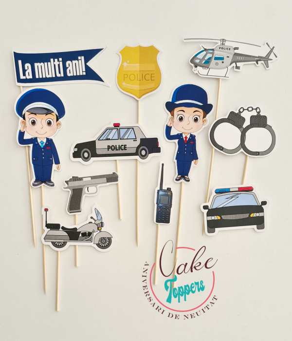 Set toppere Politie cartoon fata si baiat [1]