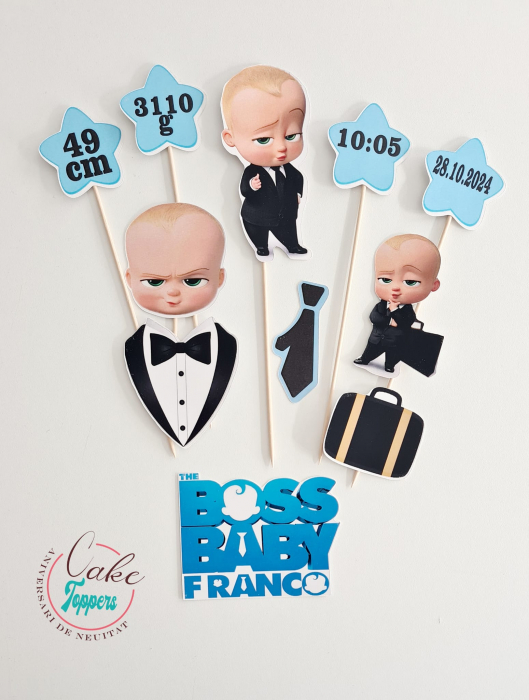 Set toppere Baby Boss  cu detalii de la nastere [1]