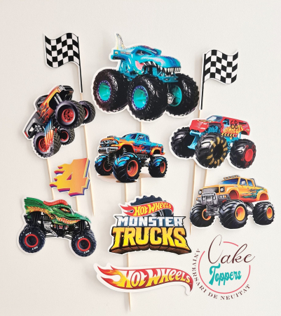 Pachet petrecere personalizat Monster truck Hot Wheels [5]