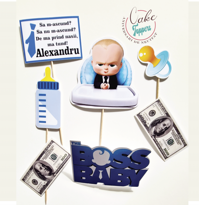 Set toppere Baby Boss cu mesaj [1]