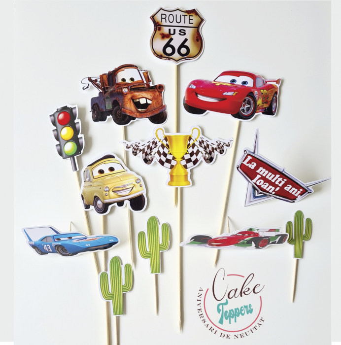Set Toppere Cars personalizabil cu nume [1]