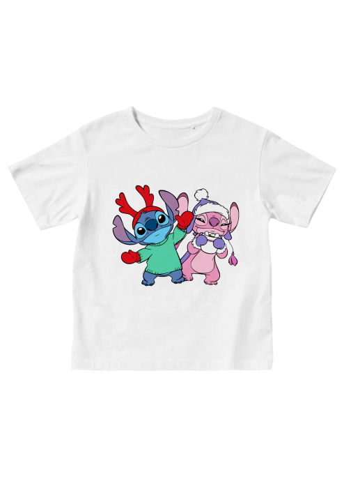 Tricou copii copii Stitch si Angel iarna [1]