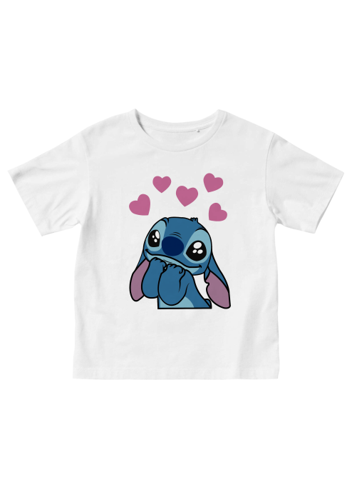 Tricou copii Stitch Dragut Inimioare [1]