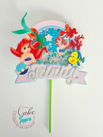 Toppere 3D personalizate pentru tort - Topper Ariel 3D