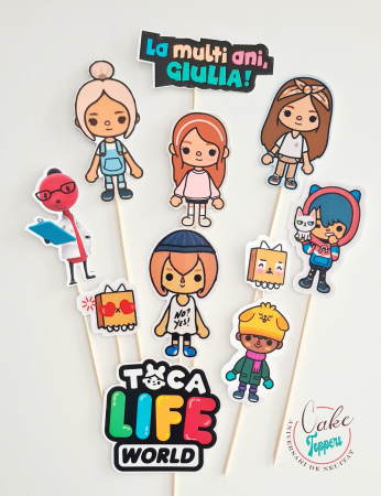 Toppere Tort - Set toppere Toca Life