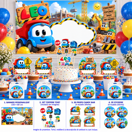 Pachete petrecere - Pachet petrecere personalizat Camionul Leo