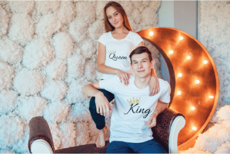Tricouri Personalizate - Set Tricouri KING - QUEEN