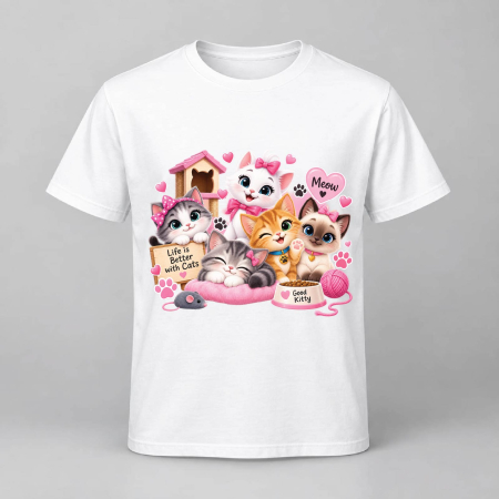 Tricou pentru copii Pisici dragalase