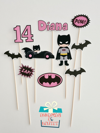 Toppere Tort - Set Toppere Batman cartoon roz