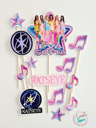 Toppere Tort - Set toppere KATSEYE