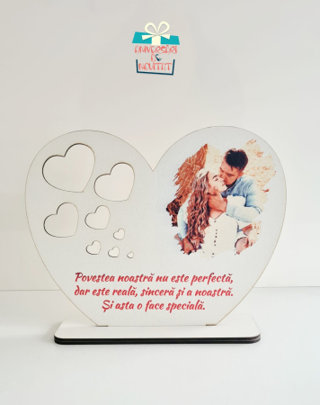 Cadouri personalizate - Trofeu personalizat de cuplu cu poză
