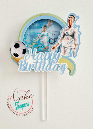 Toppere 3D personalizate pentru tort - Topper Ronaldo CR7 3D