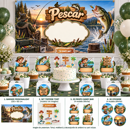 Pachete petrecere - Pachet petrecere personalizat Pescar