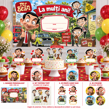 Pachete petrecere - Pachet petrecere personalizat Mr Bean