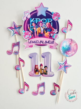 Toppere Tort - Set toppere KPop Demon Hunters