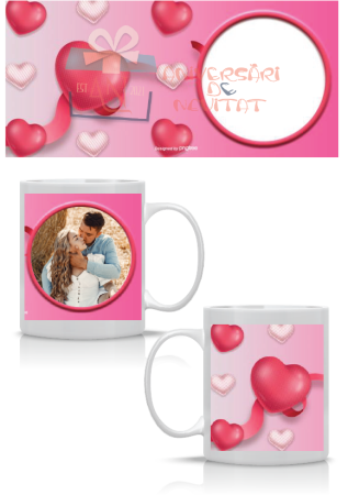 Căni personalizate de Valentine’s Day - Cana personalizata cu poza